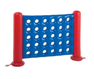 Blue & Red Jumbo 4' Inflatable 4-in-a-Row Sorting & Strategy Game