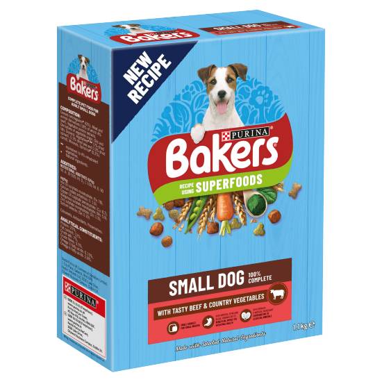 Bakers Small Dog Beef With Vegetables Dry Dog Food 1.1kg