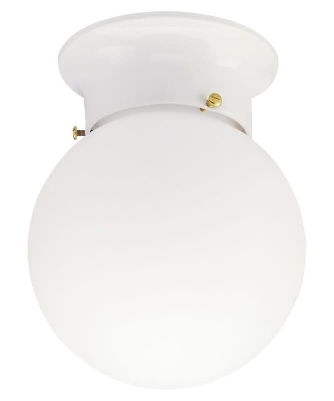 Westinghouse 7.25 In. H X 6 In. W X 6 In. L White Ceiling Fixture