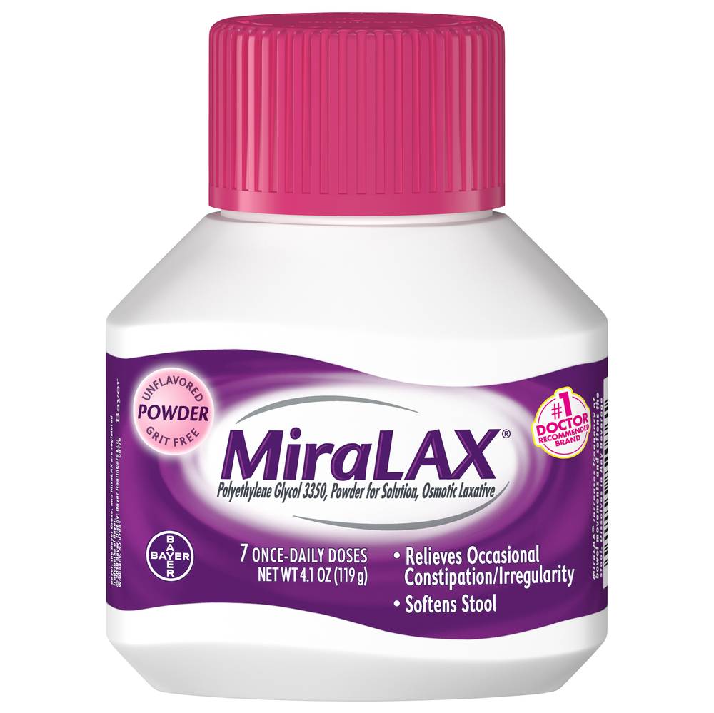 MiraLAX Unflavored Osmotic Laxative Powder (4.1 oz)