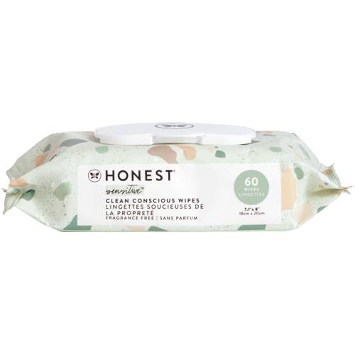 The Honest Company Fragrance Free Sensitive Wipes 60 Count