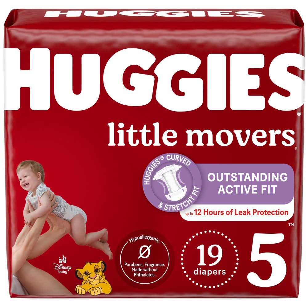 Huggies Disney Baby Little Movers Diapers, 5 (19 ct)