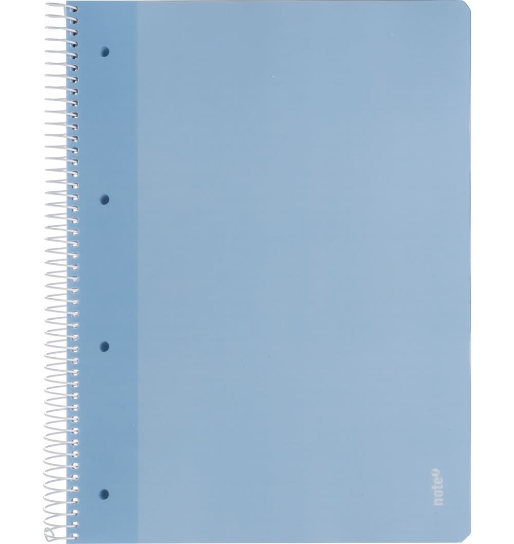 Caderno Espiral A4 Pautado 100 Folhas 70g Azul Claro Note!