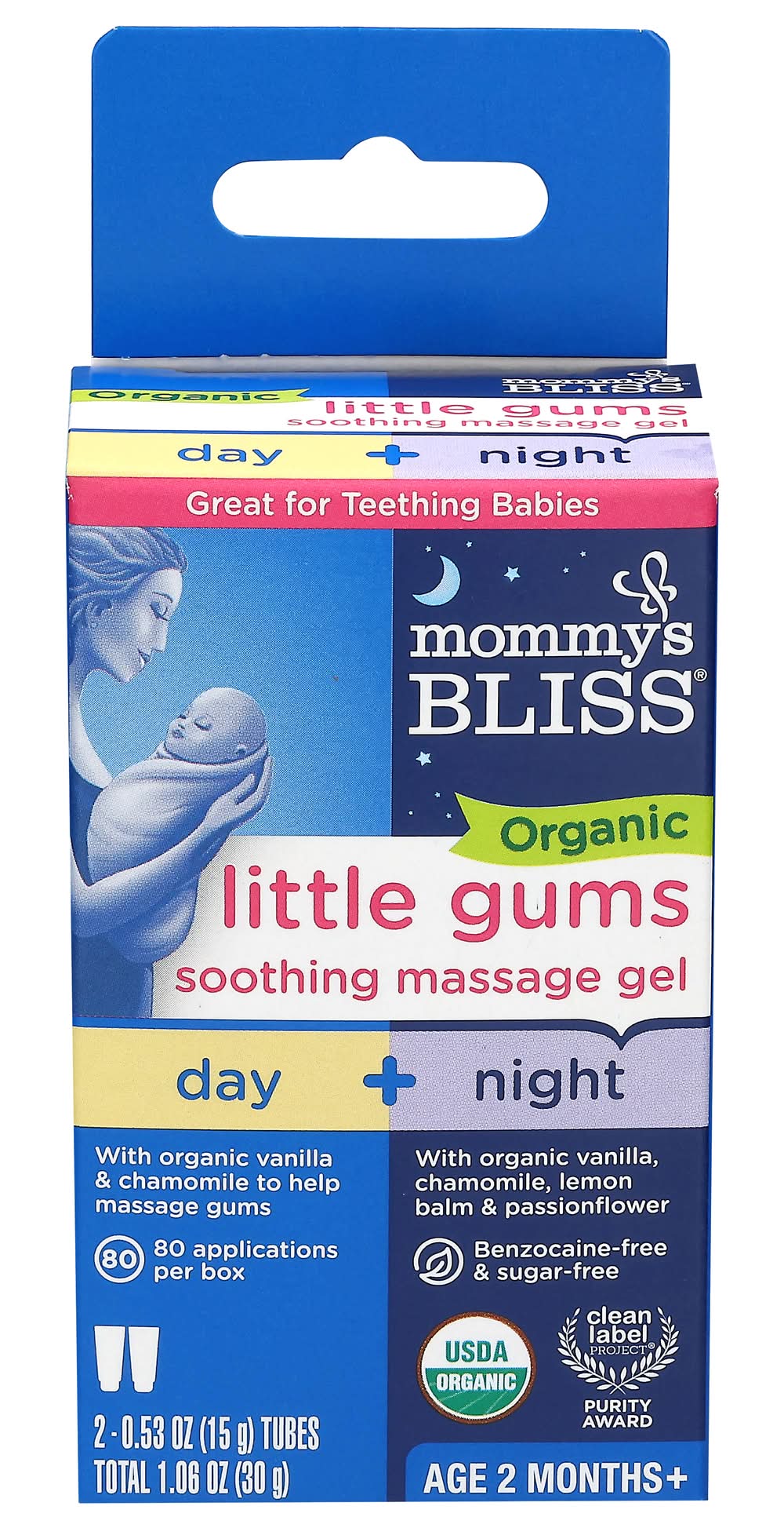 Mommy's Bliss Organic Day Time + Night Time Little Gums Gel (1.1 oz)