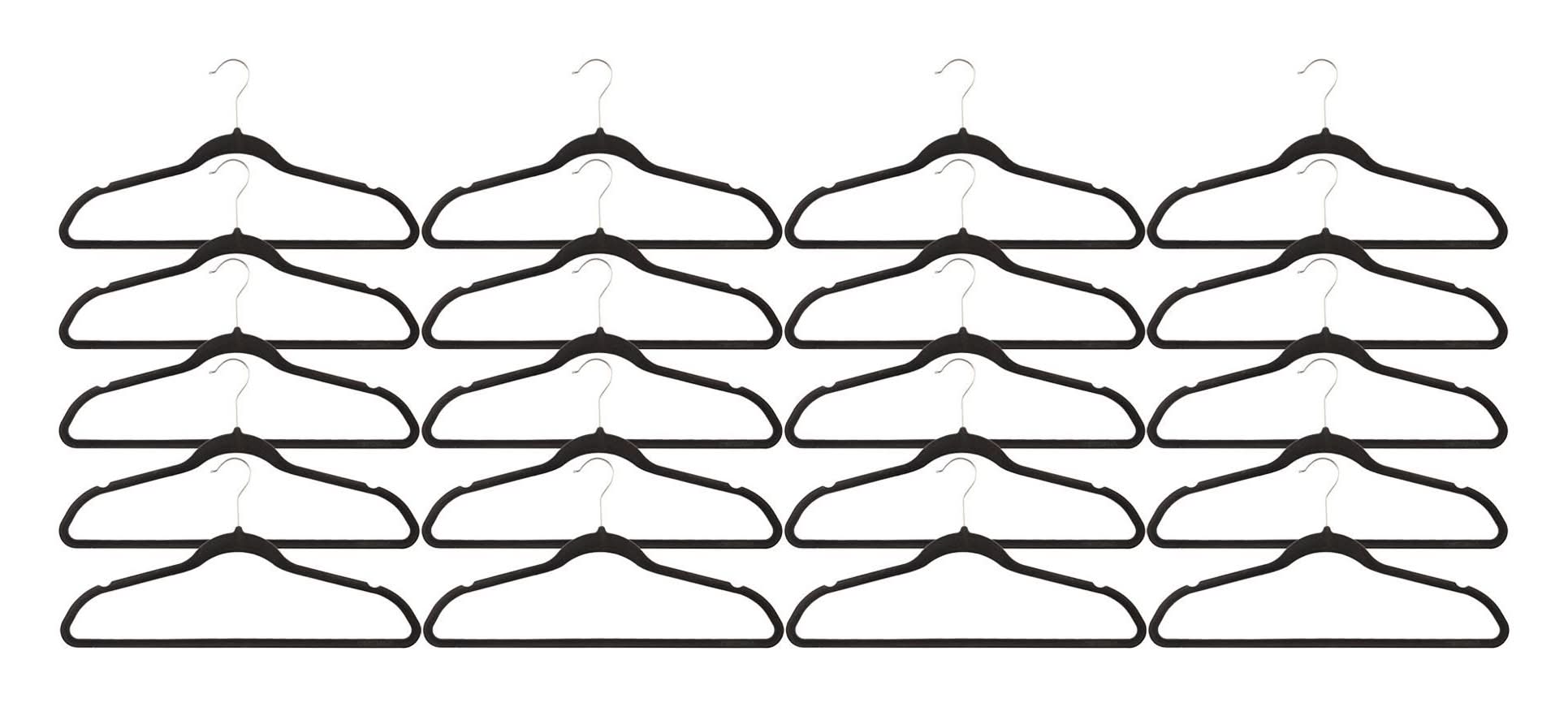 Cotidiana · Colgadores terciopelo gris (800 g)