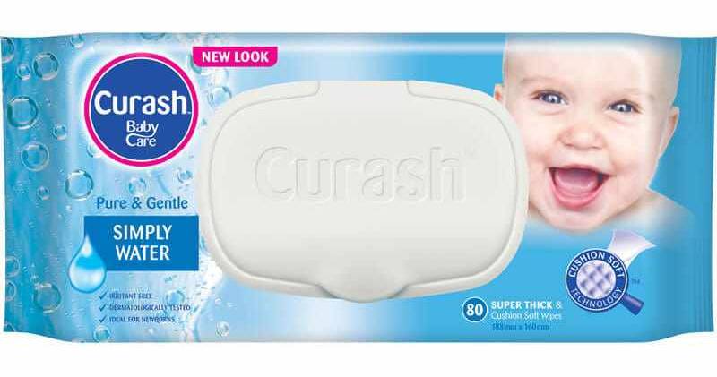 CURASH Simply Water Baby Wipes 80
