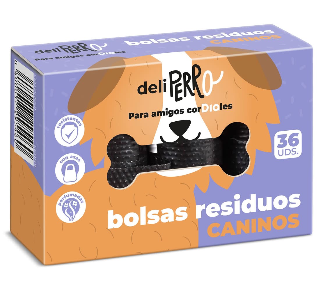 Bolsas Para Residuos Caninos Con Asas Deliperro De Dia Caja 36 Unidades
