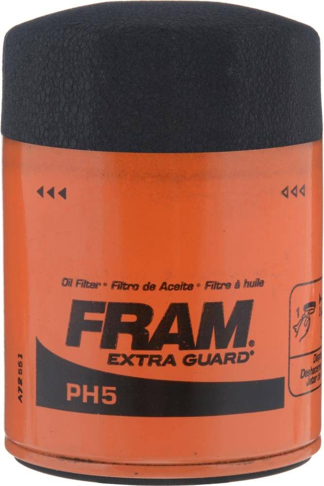 FRAM PH5 Oil Filter: Spin-on, High Dirt Trapping Efficiency of 95% | PH5