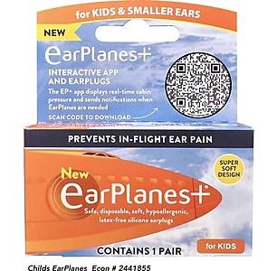 Cirrus EarPlanes Uncorded Earplugs, NRR 20 dB, Blue (21001)