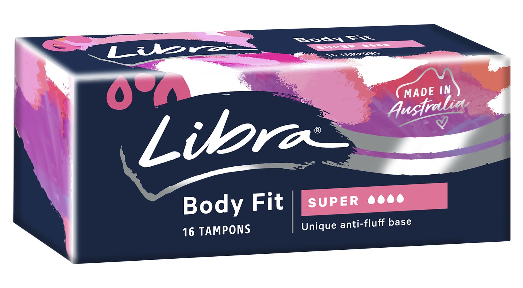 Libra Body Fit Super Tampons (71g, 16 pack)