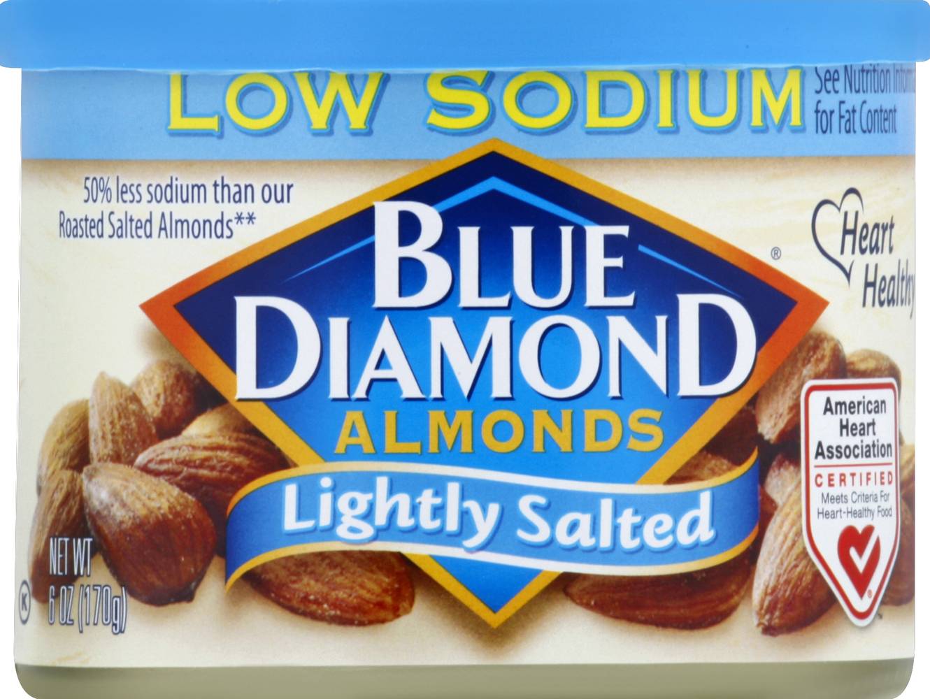 Blue Diamond Low Sodium Almonds, Lightly Salted (6 oz)