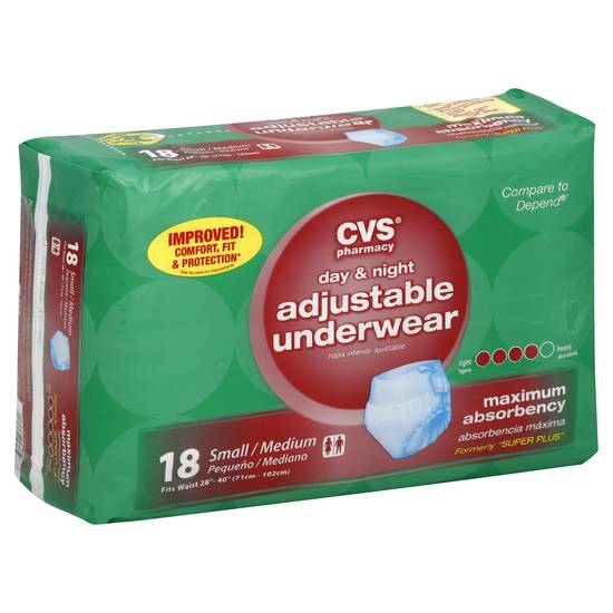 Cvs Adjustable Underwear (s/m), Delivery Near You