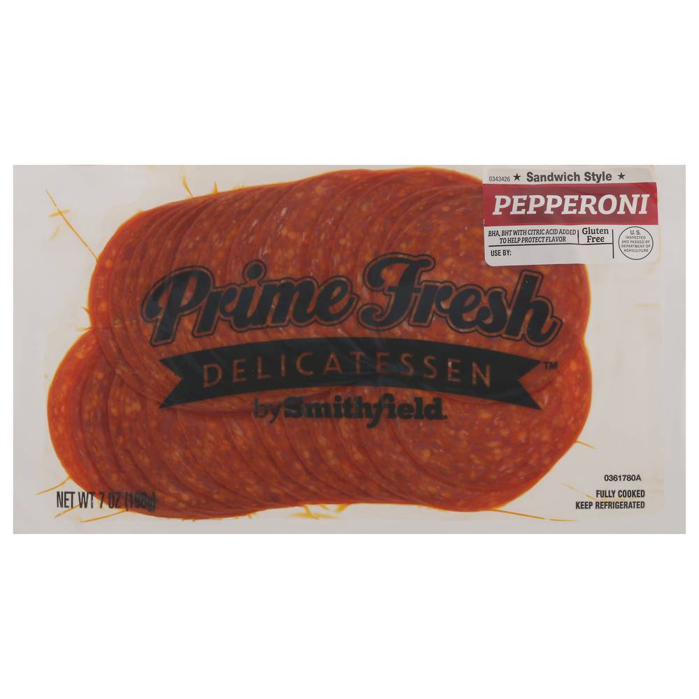 Smithfield Delicatessen Prime Fresh Sandwich Style Pepperoni (7 oz)