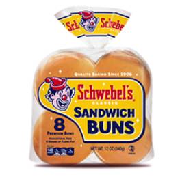 Schwebel Baking 5" Seeded Bun 20ct (1 Unit per Case)