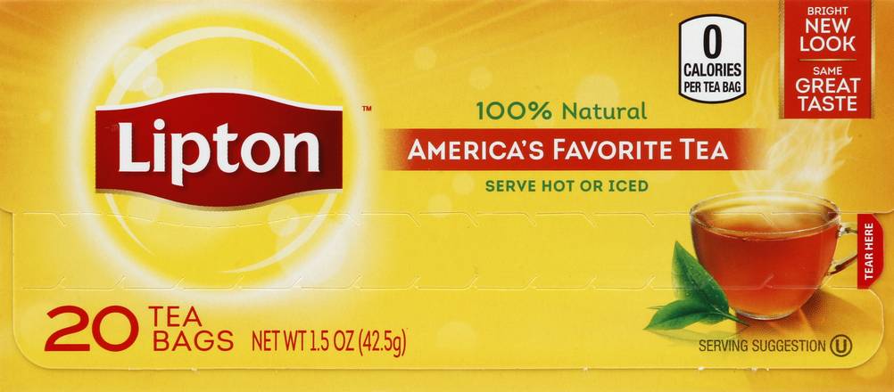 Lipton America's Favorite Natural Tea Bags (1.5 oz)