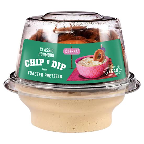 Cuzena Classic Houmous Chip & Dip With Toasted Pretzels (117g)
