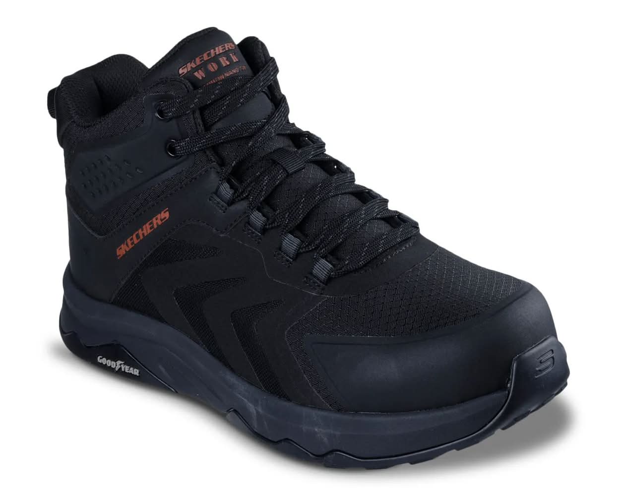 Skechers Work Speed-Flex Trekker Work Boot - Men's (Black Extra Wide - 8.5)