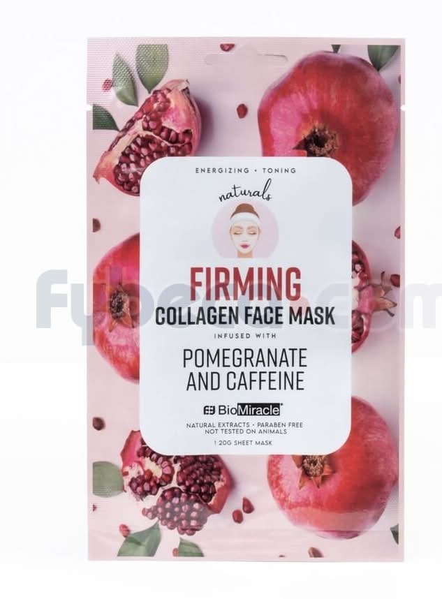Firming Collagen Face Mask Infused With Pomegranate And Caffine  Bmlcfm