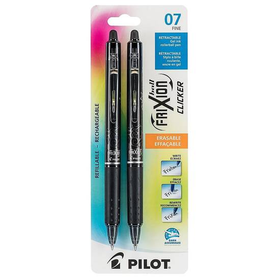Pilot Clicker Erasable Gel Ink Pens (2 units)