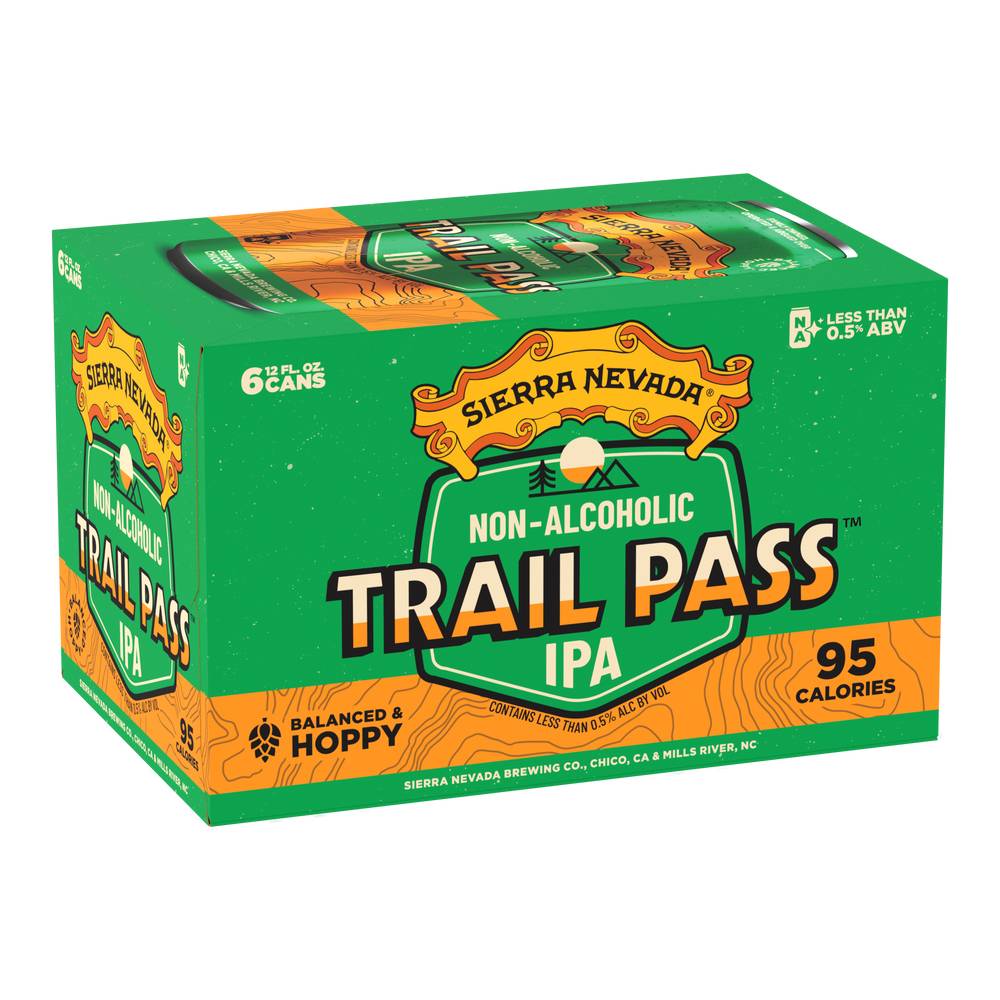 Sierra Nevada Trail Pass Non-Alcoholic Ipa Craft Beer (6 pack, 12 fl oz)