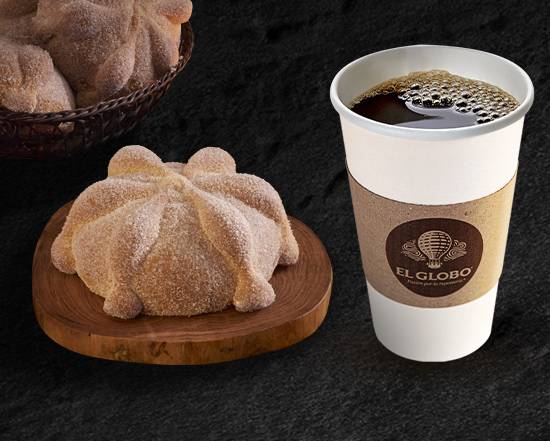 Combo Pan de Muerto + Café 16 oz