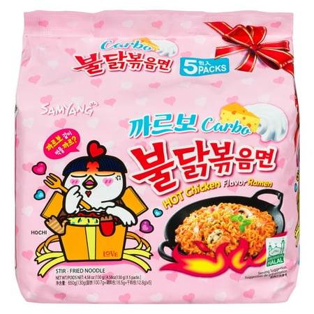 Samyang Carbonara Ramen Noodles, Chicken (140 g, 5 ct)