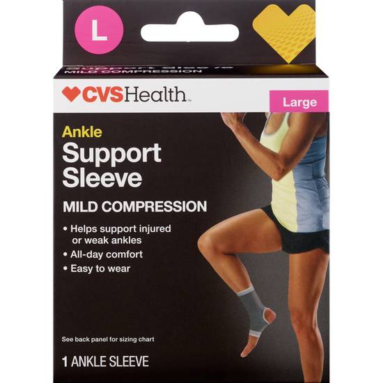 CVS Health Ankle Support Sleeve, Large