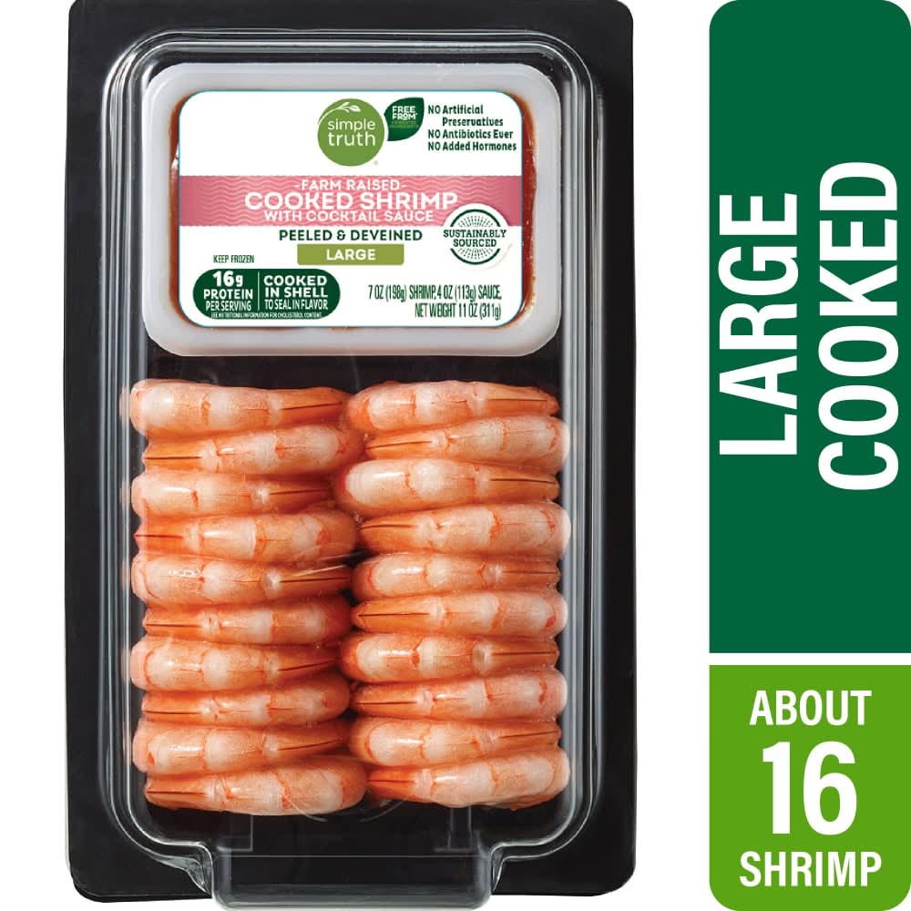 Kroger Shrimp Tray With Cocktail Sauce, L (7 oz, 16 ct)