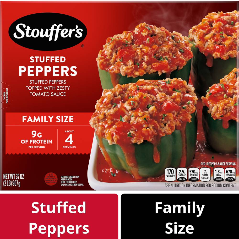 Stouffer's Family Size Stuffed Peppers (32 oz, 4 ct)