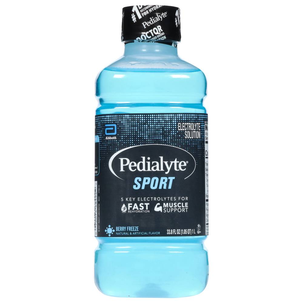 Pedialyte Sport Electrolyte Solution, Berry Freeze (33.8 fl oz)