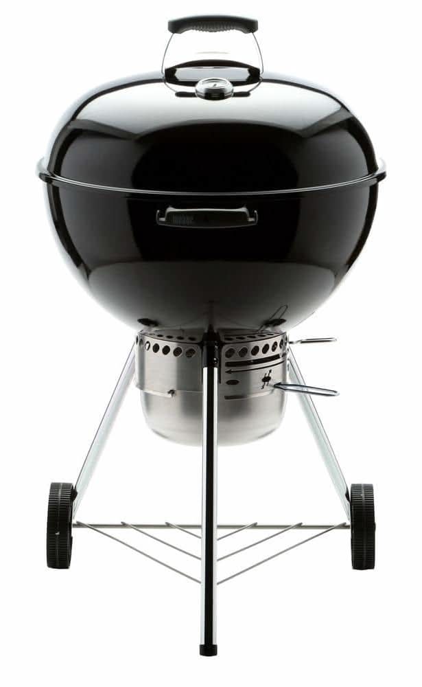 Weber Original Kettle Premium 22 In. Charcoal Grill In Black With Built-In Thermometer