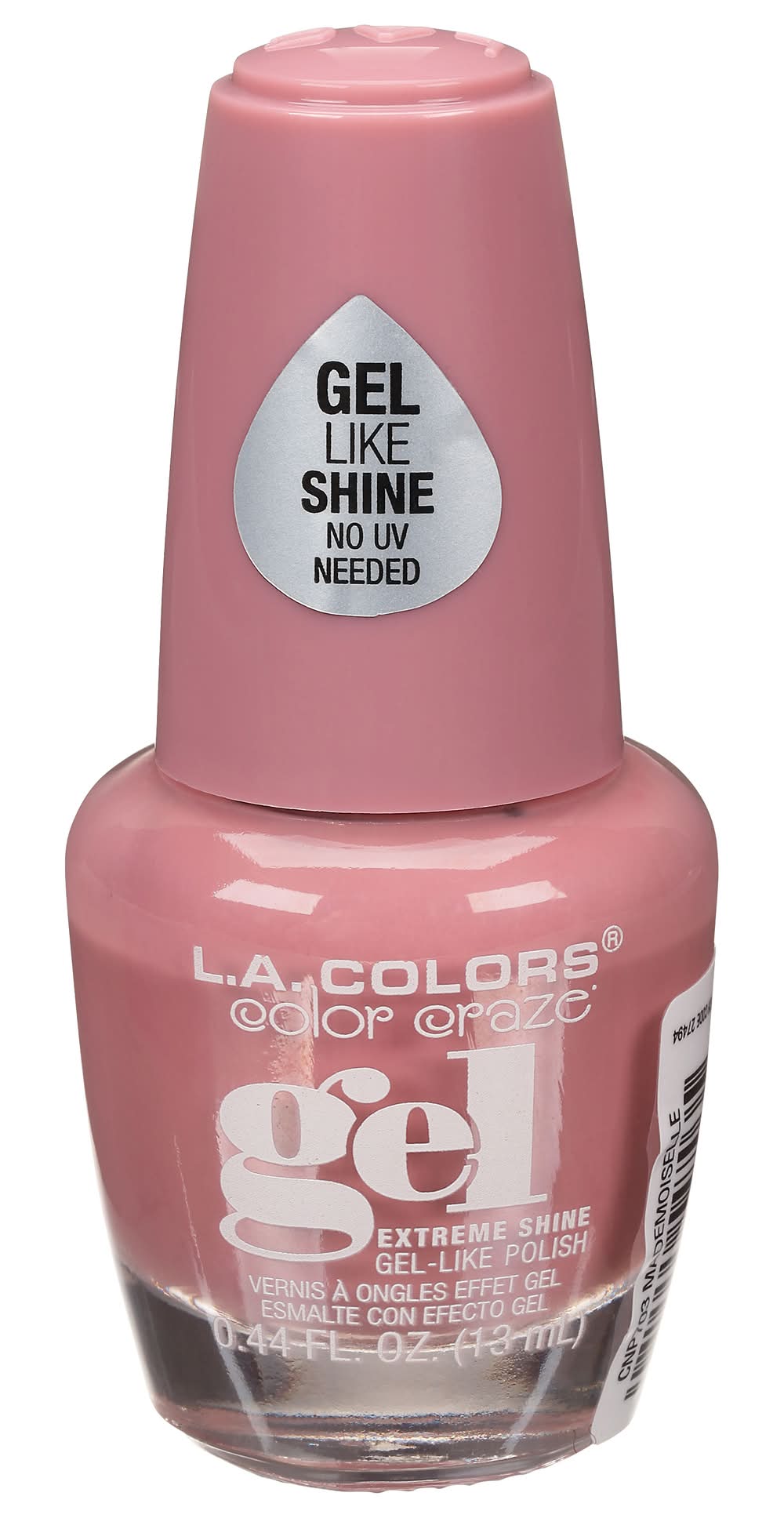 L.A. Colors Color Craze Cnp703 Mademoiselle Extreme Shine Gel Nail Polish (0.44 fl oz)