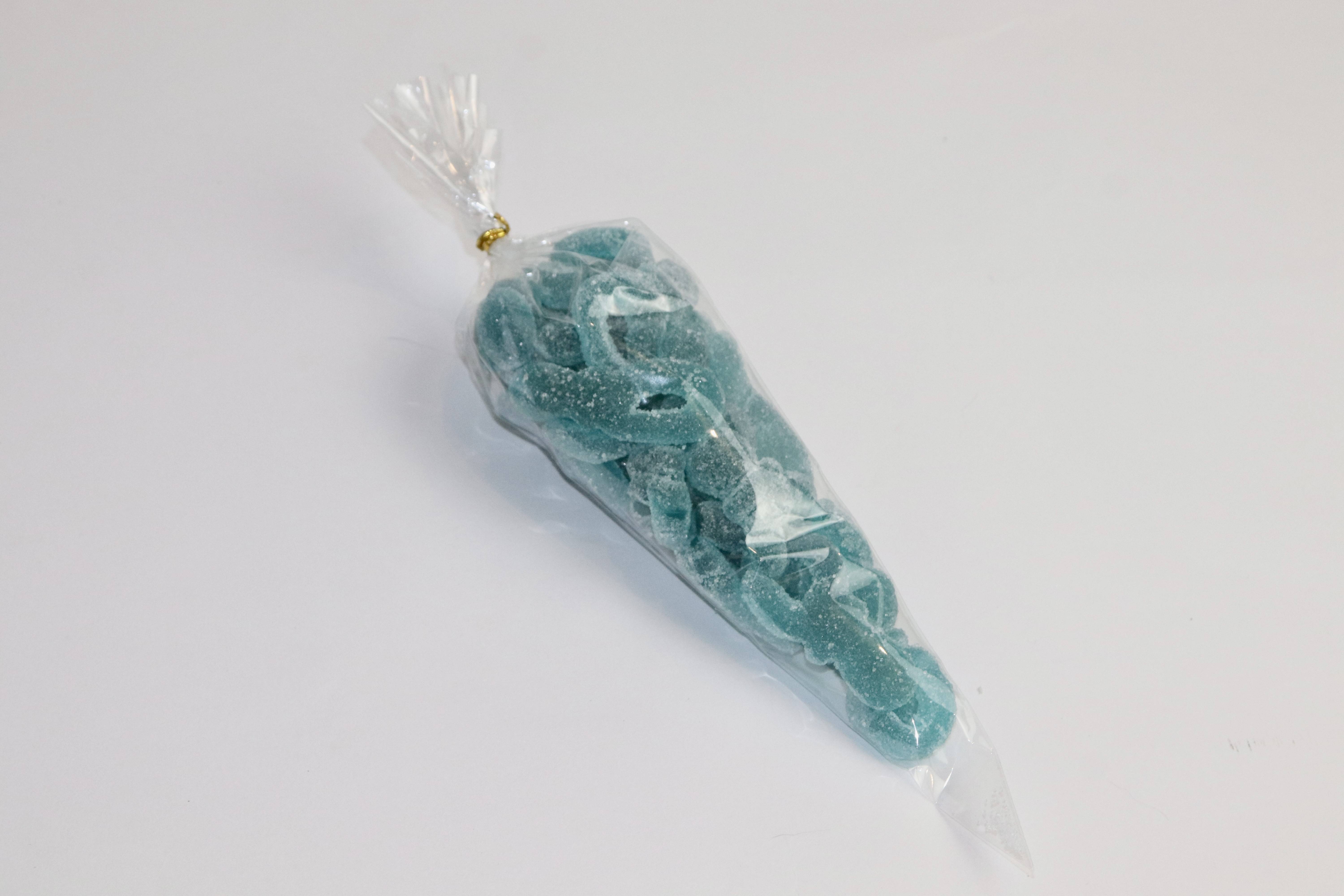 Tétine bleue acide