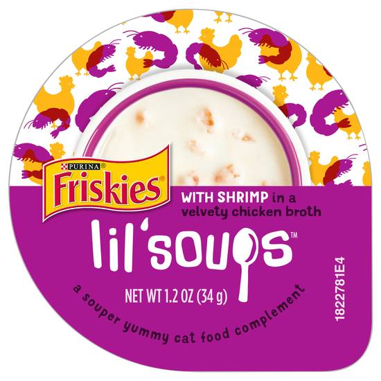 Purina Friskies Lil' Soups Shrimp in Chicken Broth Cat Food (1.2 oz)