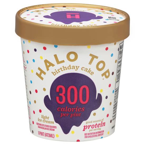 Halo Top Light Birthday Cake Ice Cream