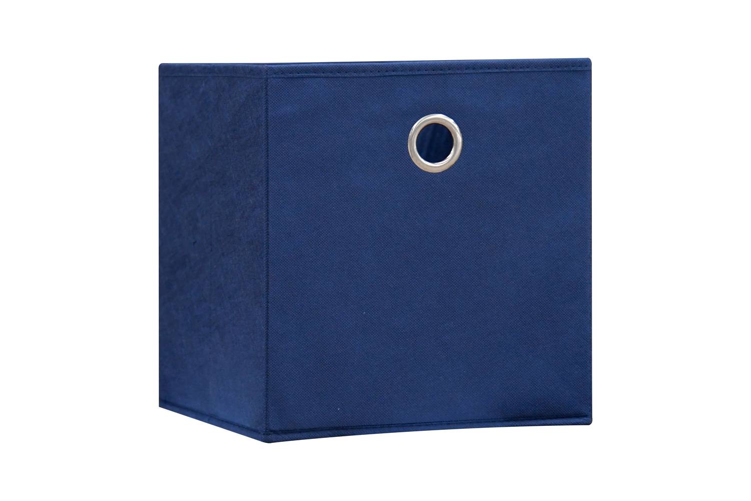 Style Selections (10.5-in W x 11-in H x 10.5-in D) Blue Fabric Collapsible Bin | CL22-11FBG-BLU