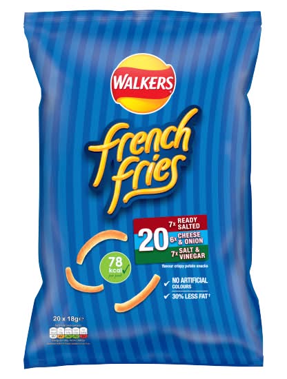 Walkers Assorted Flavors, French Fries (20 pack)