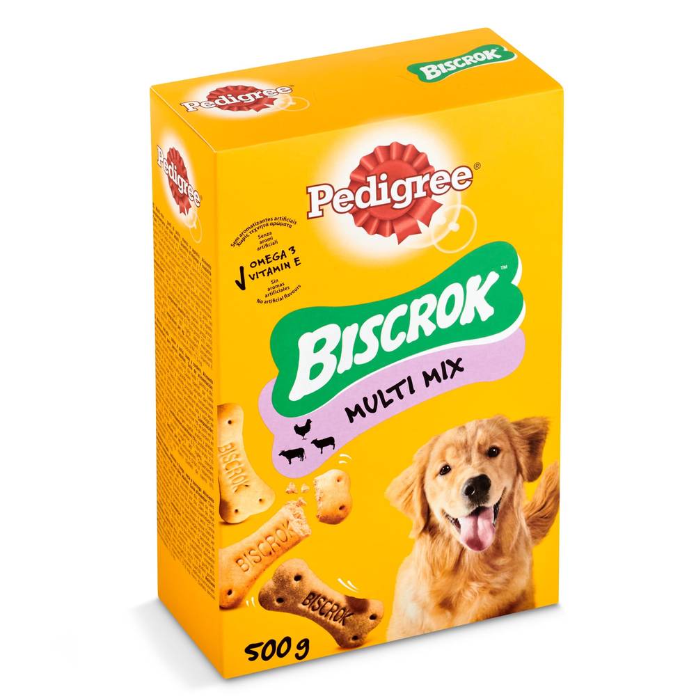 Snack Para Perros Pedigree Biscrok Caja 500 G