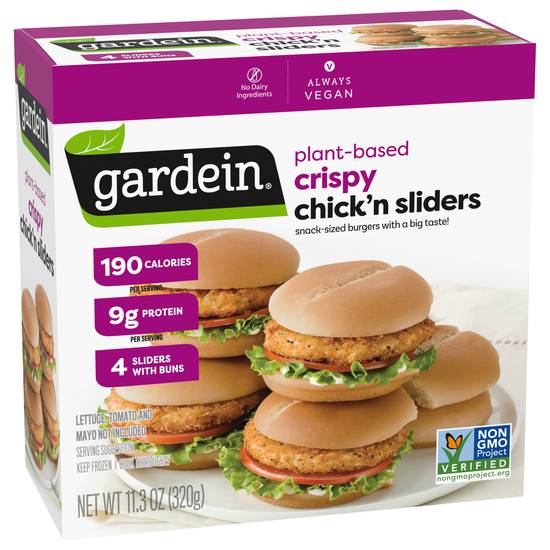 Gardein Plant-Based Crispy Chick'n Sliders & Buns (4 ct)