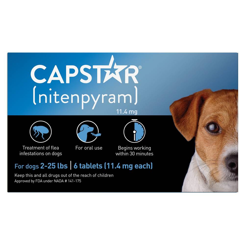 Capstar™ 2-25 Lb Dog Flea Treatment - 6 Count (Size: 6 Count)