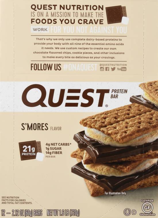 Quest S'mores Flavor Protein Bar
