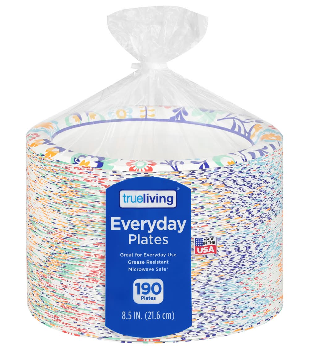 TrueLiving Everyday Plates, 8.5 in (190 ct)