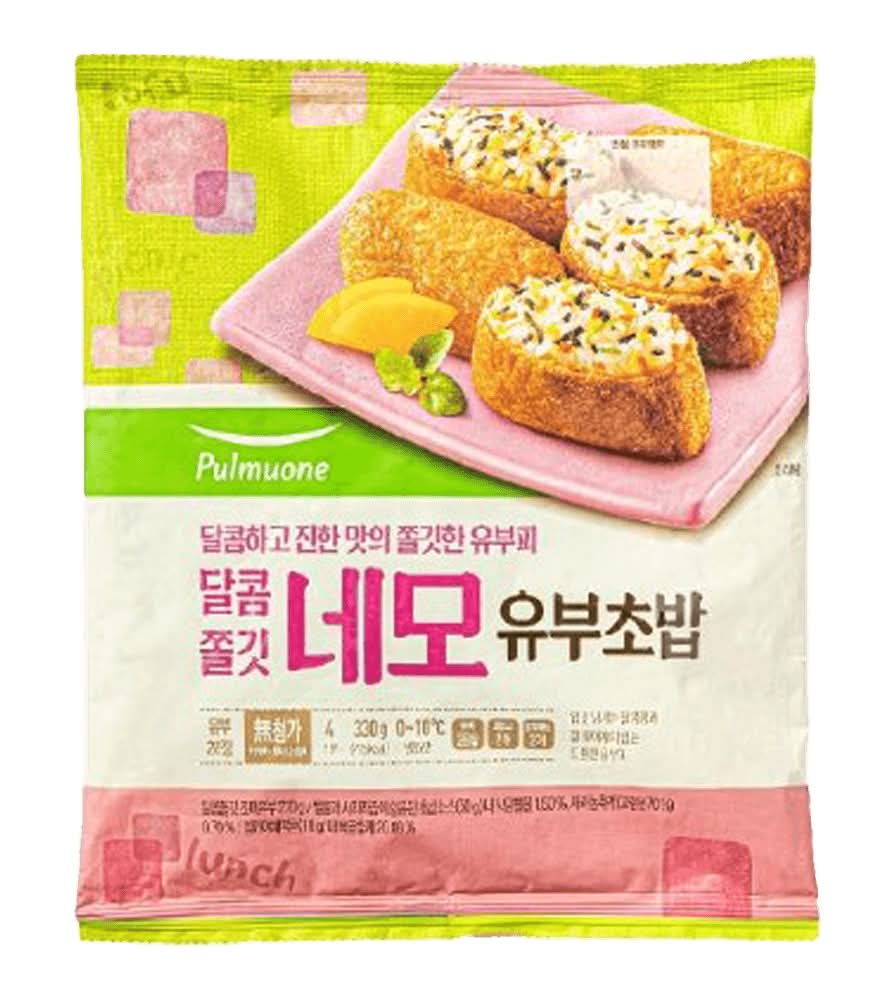 Pulmuone square fried tofu pouches