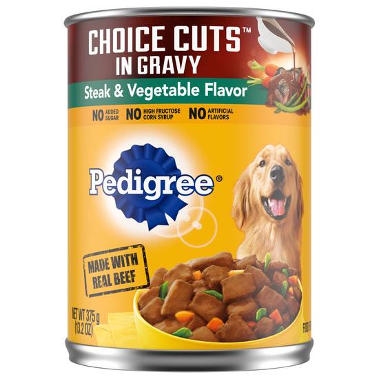 Pedigree Choice Cuts With Steak and Vegetables Wet Dog Food (13.2 oz)