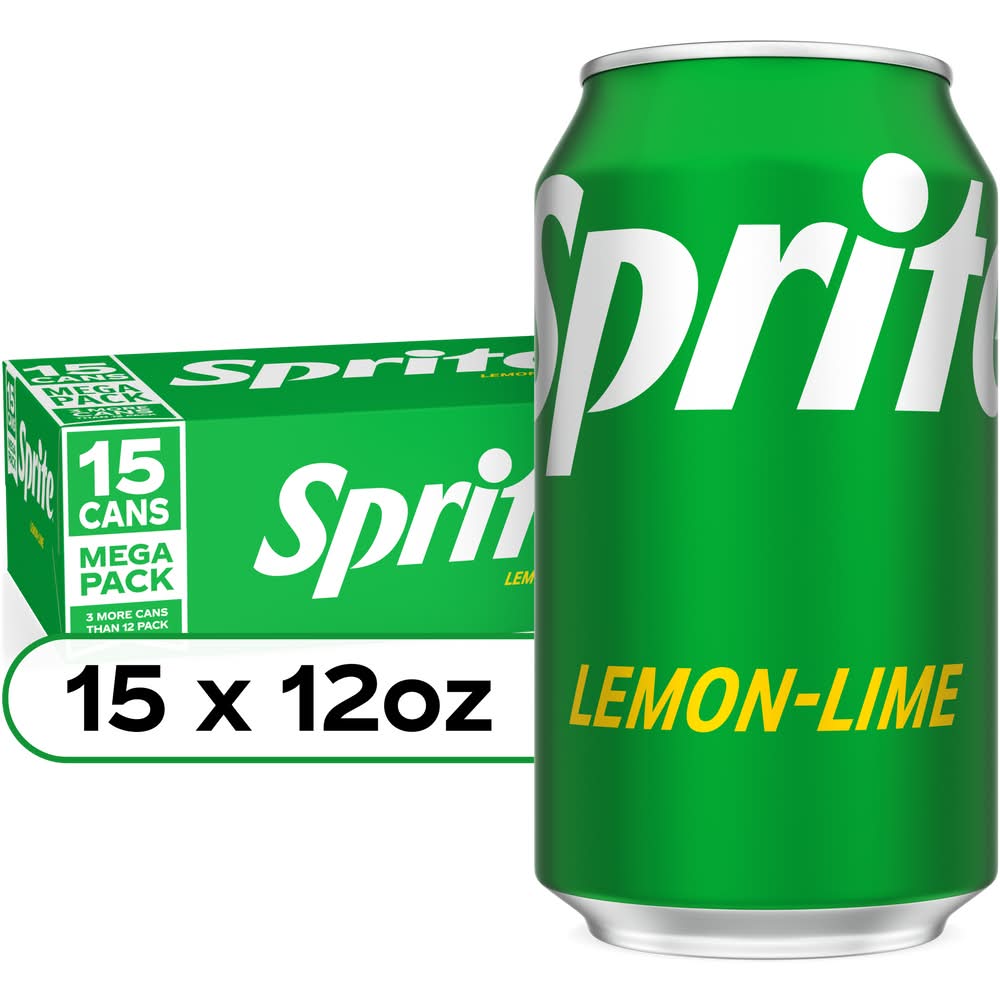 Sprite Flavored Soda, Lemon-Lime (15 x 12 fl oz)