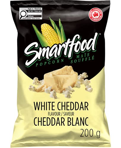 Smartfood maïs soufflé assaisonné - seasoned popcorn (cheddar blanc)