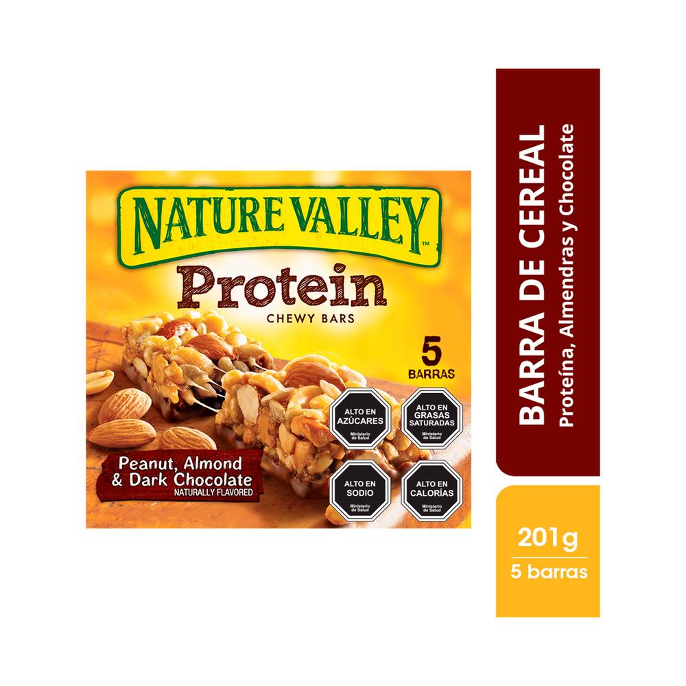 Nature valley barra de proteína con almendras (caja 201 g)