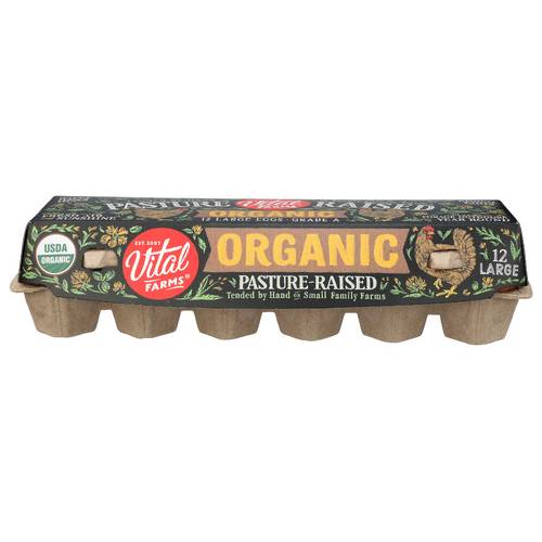 Vital Farms Organic Pasture-Raised Large Grade A Eggs