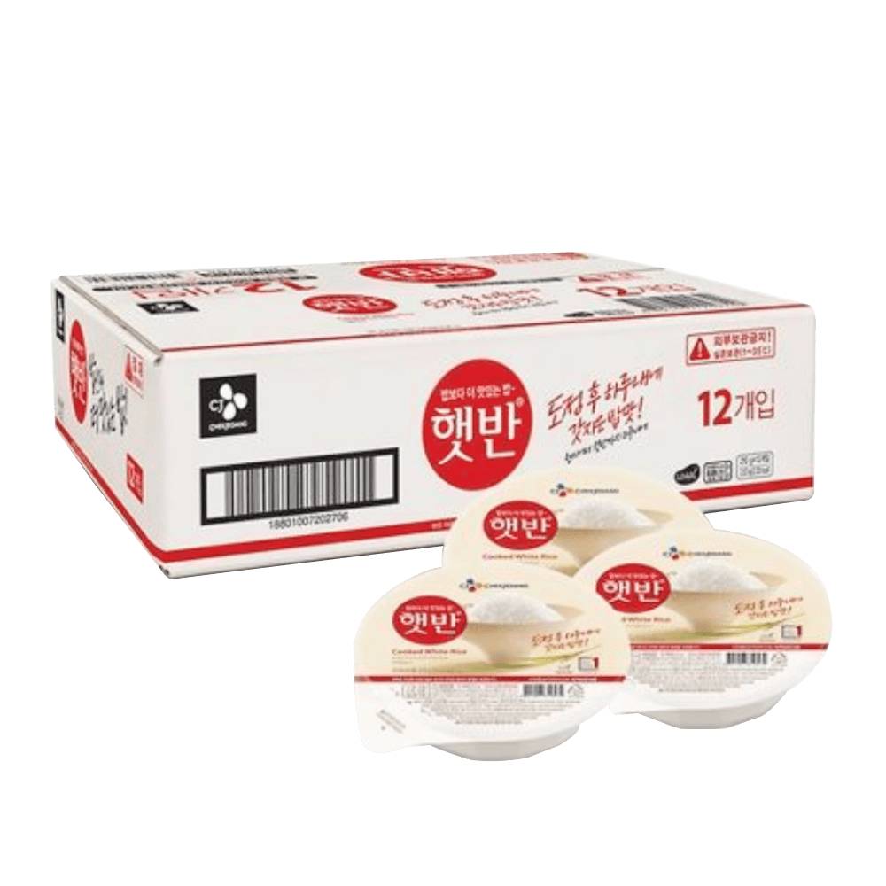 CJ Cooked White Rice Box (12ct)