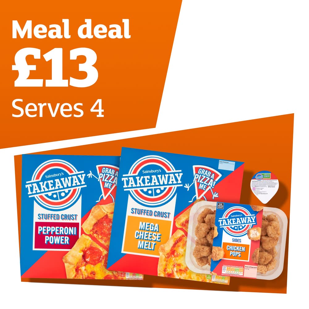 Takeaway Pizza Meal Deal (Serves 4)